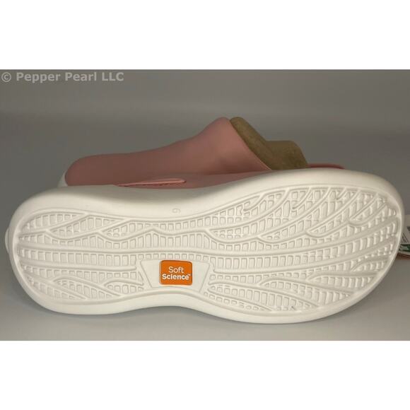 Women's Size 7 Pink Comfort Clog Mule Slip Water Resistant Soft Science Juniors - Picture 11 of 11